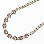 作品Antique 1900′s　Saphiretglass×rhinestone necklace