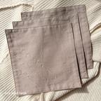 作品message hanky(3pack) ◇dark sand beige◇