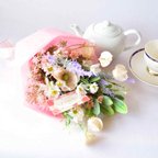 作品SALE！母の日の花束　 優しいブーケ（アーティフィシャルフラワー）