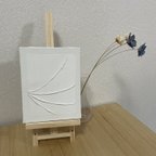 作品F0 テクスチャーアート　シンプル　白