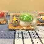 作品オカメインコと緑きのこの小物入れ