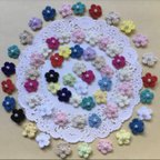 作品ハンドメイド⭐︎レース編み小花モチーフセット⭐︎