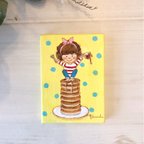 作品あま〜い！ホットケーキ🥞マグネット付ミニキャンバス原画