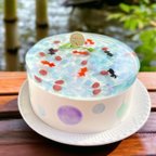 作品水玉金魚ゼリーケーキ【Gâteau à la gelée de poisson rouge à pois】