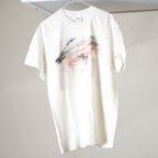 作品Fragment T-shirt　 ‘flowers and vinyl’