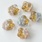 作品【送料無料】hydrangea clear resin accessory            