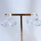 作品 ⋱ ice flower ⋰   ピアス