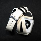 作品高級革使用Apple Watch 2重巻きタイプレザーベルト　腕時計ベルト　バンド　B28　総手縫い製作