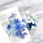 作品\ 桜・紫陽花追加 /-日記や手帳にもおすすめ- ハガキサイズの透明しおりセット（２枚組）　[栞 しおり ブックマーカー]