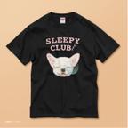 作品「SLEEPY CLUB_チワワ」 コットンTシャツ/送料無料