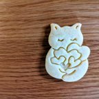 作品ハートを抱く猫　クッキーカッター/クッキー型