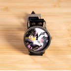 作品【ヒョウの時計】「reopard」ベルト2色　手作り腕時計