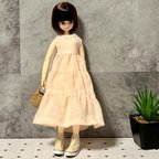 作品ノースリーブワンピース☆(ドール洋服)リカちゃんブライスの洋服