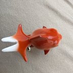 作品金魚の帯留め