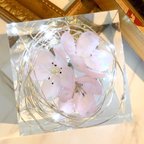 作品クリスタルアートリウム 布花  さくらひめ プレゼント  白色灯 3 