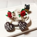 作品薔薇とチョコのラブリーピアス