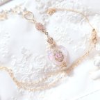 作品k16gp ネックレス necklace princess👑sakura🌸perfume white