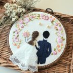 作品大人ピンク リングピロー リース ブーケ 結婚式 ウェディング ウェルカムボード ウェルカムスペース ブーケ 花 ナチュラル ガーデン