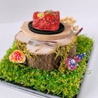 作品 「レッドドラゴンの肉厚ジューシーステーキ 〜香草を添えて〜」　ステーキ　ミニチュアフード