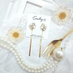 作品スティックバー☆ SWAROVSKI pierce/earring