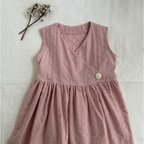 作品送料無料♡子ども服カシュクールワンピース100センチ