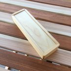 作品wood pen case 木の筆箱