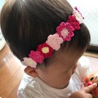 作品お花のヘアバンド*･°