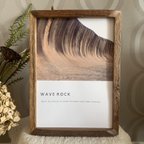 作品ウェーブロックのポスター　A4 : オーストラリア　岩　インテリア　おしゃれ　アートポスター