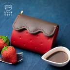 作品-melty- いちごチョコのミニ財布