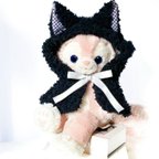 作品🦊ふわふわ黒猫ケープ☆ リーナベル  コスチューム ぬいぐるみ 服