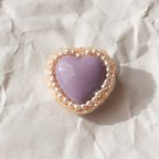 作品Heart Brooch 02 / ハート ビーズ ブローチ 02