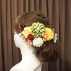 作品＊黄菊＊ U pin headdress