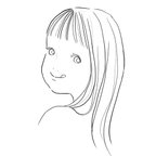 作品アイコン用　【線画】イラスト