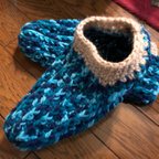 作品手編み 毛糸ルームソックス 毛糸 靴下 冷えとり 温かい ソックス