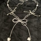 作品୨୧ ribbon necklace ୨୧