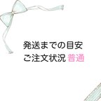 作品発送までの目安と現在のご注文状況です