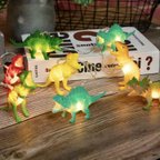 作品恐竜ライト　ガーランド　ライト　誕生日　バースデー　デコレーション