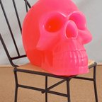 作品スカル　キャンドル　ピンク　送料無料 skull candle