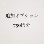 作品【追加オプション】『750円』