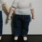 作品デニムパンツ　ロング　ねんどろいどどーる