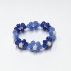 作品beads ring ☽ blue