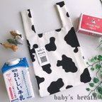 作品milk ウシ柄❀レジ袋❤︎ミニ❤︎エコバッグ　eco  bag