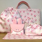 作品little6giさんオーダー品🐰いちごがいっぱい入園セット🍓