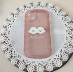 作品《期間限定》お好みビションちゃんiPhone14ケース(くすみぴんく)