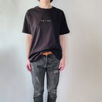 作品オーガニックコットンTシャツ　keep it simple　ブラック　黒T　レディース