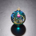 作品宇宙玉 24mm No.m5 レジン アクセサリー