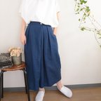 作品◇◆linen gaucho pants_blue