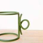 作品wire cup olive green