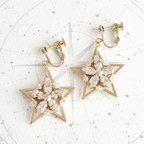 作品THE STAR  EARRINGS(ゴールド)【受注生産】　※各種イヤリング金具対応