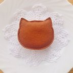 作品フェルト ねこちゃんホットケーキ